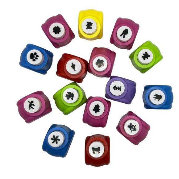 Punch Craft Set 15 pc Shapes Hole Punch Scrapbooking Projects - Picture 1 of 6